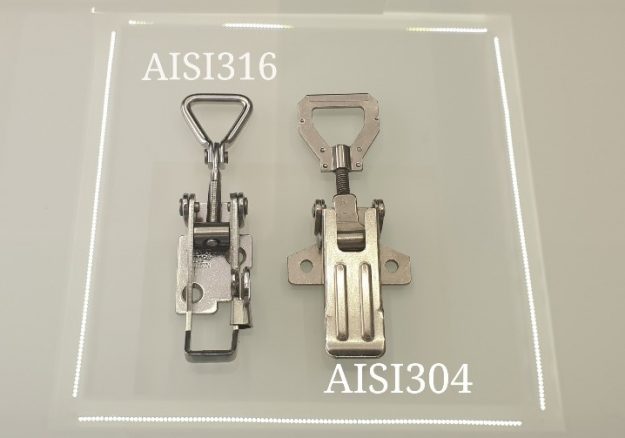 What’s the difference between AISI 304 and AISI 316 stainless steel latches?