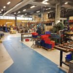 Toggle latch assembly lines at Ojop Sweden AB factory