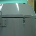 Toggle latch and catch plated latched main unit and the hood