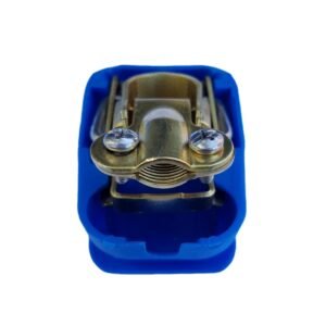 Set of Quick release battery connectors Red and blue color covers Positive & Negative for bolt on application.