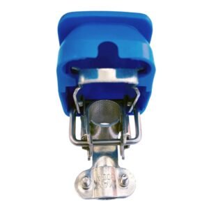 Set of Quick release battery terminals clamps Red and blue color covers Positive & Negative for bolt on application.