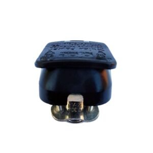 Quick release battery terminal clamp Black color cover for mounting on Negative battery pole for bolt on application.