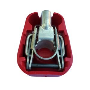Quick Power battery connector Red color cover suitable for Positive battery pole for crimp-down application.