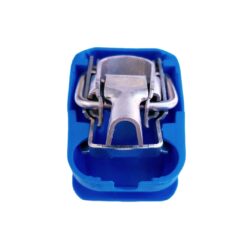 Quick Power battery terminal clamp Blue color cover suitable for Negative battery pole for crimp-down application.