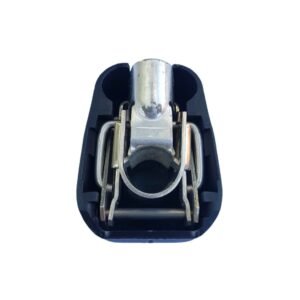 Quick Power battery terminal clamp Black color cover fits Negative battery pole for crimp-down application.