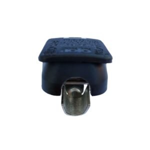 Quick Power battery terminal clamp Black color cover fits Negative battery pole for crimp-down application.