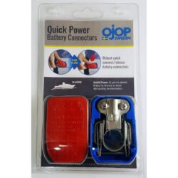 Set of Quick release battery terminals Red and blue color covers Positive & Negative for bolt on application.