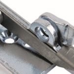 Safety catch Latch can be unlocked only when safety catch is released