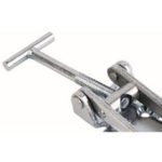 T screw Rod hides catch plate fixing bolts making unauthorised disassembly complicated