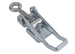 Latch Zinc plated Steel Large size countersunk holes with Clutch lever