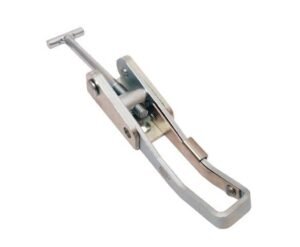Super Heavy duty latch Zinc plated steel countersunk holes with T screw and safety catch