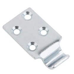 Catch plate Medium size Manufactured from Chrome plated Steel with Countersunk mounting holes.