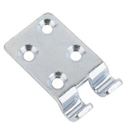 Catch plate Small size Manufactured from Chrome plated Steel with Countersunk mounting holes.