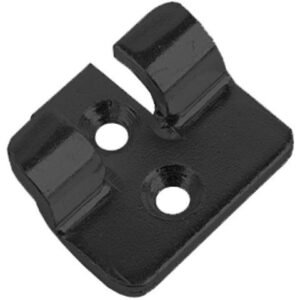 Catch plate Large size Produced from Zinc plated and black color passivated Steel with Countersunk mounting holes.