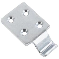 Catch plate Large size Manufactured from Chrome plated Steel with Countersunk mounting holes.