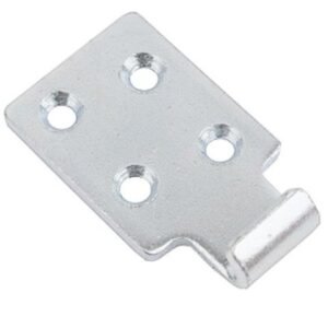 Catch plate Large size Manufactured from Chrome plated Steel with Countersunk mounting holes.