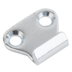 Catch plate Small size Manufactured from Chrome plated Steel with Countersunk mounting holes.