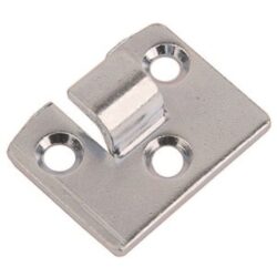 Catch plate Small size Produced from 316 Stainless steel with Countersunk mounting holes.