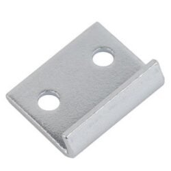 Catch plate Medium size Produced from Zinc plated Steel with Straight mounting holes.