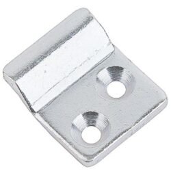 Catch plate Large size Manufactured from Chrome plated Steel with Countersunk mounting holes.