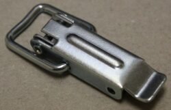 Draw latch Small size Steel straight holes with Wire link loop