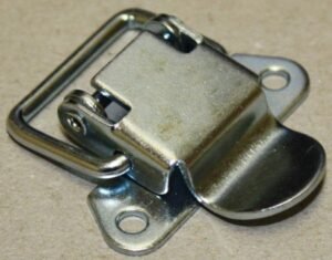Draw latch Small size Steel straight holes with Wire link loop
