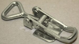 Toggle latch Stainless steel Small size for welding with Triangle screw loop