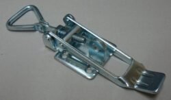 Extra large size Toggle latch Zinc plated Steel countersunk holes with Hinged Triangle screw loop