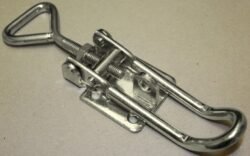 Extra large latch Stainless steel size countersunk holes with Triangle screw loop