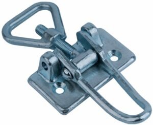 Heavy duty adjustable latch Medium size countersunk holes with Triangle screw loop