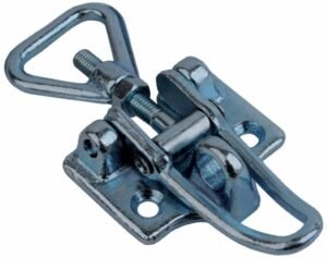 Heavy duty adjustable latch Small size padlocable countersunk holes with Triangle screw loop