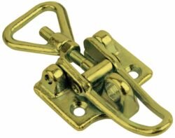 Yellow Heavy duty Toggle latch Drop Forged steel Small size padlocable countersunk holes with Triangle screw loop