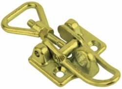 Yellow Heavy duty latch Drop forged steel Medium size padlocable countersunk holes with Triangle screw loop