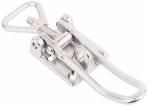 Chrome adjustable Heavy duty latch Drop Forged steel Large size padlocable countersunk holes with Triangle screw loop