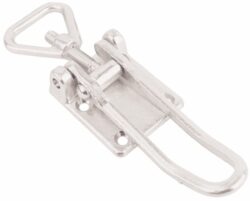 Chrome adjustable Heavy duty latch Drop Forged steel Large size countersunk holes with Triangle screw loop