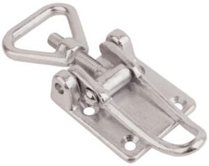 Stainless steel Heavy duty Over centre latch Drop Forged steel Large size countersunk holes with Triangle screw loop
