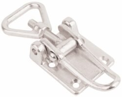 Chrome plated Heavy duty latch Drop Forged steel Large size countersunk holes with Triangle screw loop