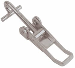 Over centre latch Natural steel Small size for welding with Bent T screw