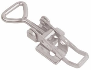 Stainless steel adjustable Toggle latch Small size countersunk holes with Triangle screw loop and Locking nut