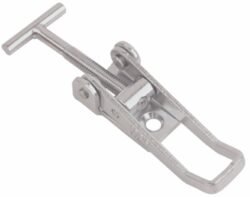 Stainless steel Over center latch Small size countersunk holes with T screw