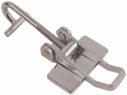 Pull-action latch produced from Natural steel Medium size for welding with Bent T screw