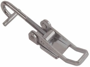 Pull-action latch produced from Natural steel Medium size for welding with Bent T screw