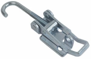 Adjustable Over centre latch Medium size countersunk holes with Hook screw
