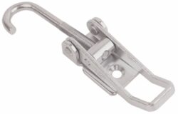 Stainless steel Over centre latch adjustable length Small size countersunk holes with Hook screw
