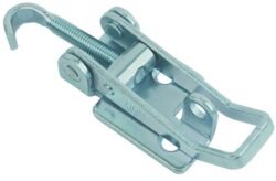 Tension latch adjustable length Medium size countersunk holes with Flat Hook screw