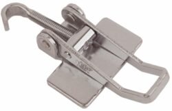 Tension latch Medium size Natural steel for welding with Flat Hook screw