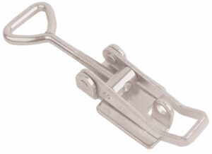 Stainless steel Over centre latch Large size for welding with Triangle screw loop