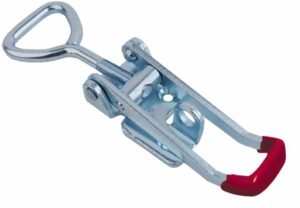 Adjustable latch Large size countersunk holes with Triangle screw loop and red rubber handle