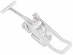 Chrome Toggle latch Large size Steel countersunk holes with T screw