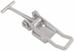 Stainless Over centre latch Large size countersunk holes with T screw